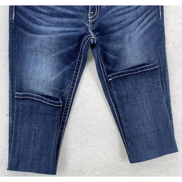 Miss Me Womens  Signature Rise Skinny Jeans Embellished Pockets Blue Size 29 - Picture 9 of 16